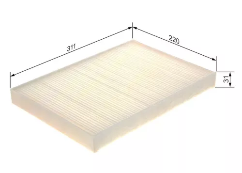 Bosch Cabin Pollen Filter Fits Audi VW Porsche