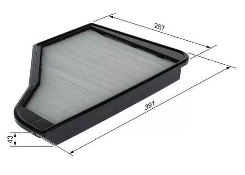 BOSCH BOSCH 1 987 435 116 Bosch Engine Compartment Cabin Pollen Filter Fits Mercedes S-Class 