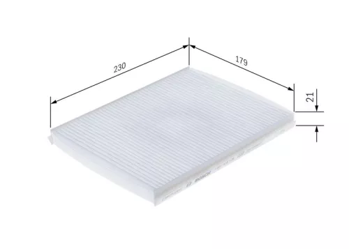 Bosch Cabin Pollen Filter Fits Chrysler Fiat Bravo Bravo Van Delta Stilo