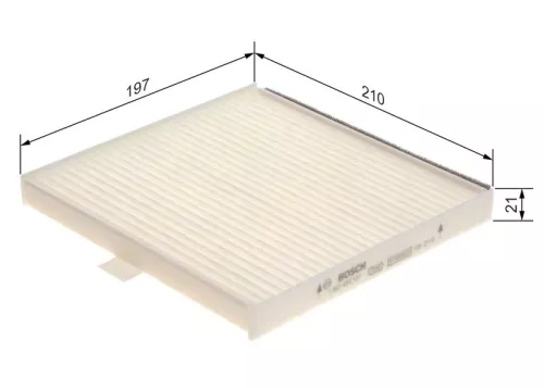 BOSCH BOSCH 1 987 435 127 Bosch Cabin Pollen Filter Fits Chevrolet Aveo / Kalos 