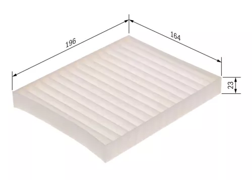 BOSCH BOSCH 1 987 435 144 Bosch Cabin Pollen Filter Fits Suzuki Celerio 