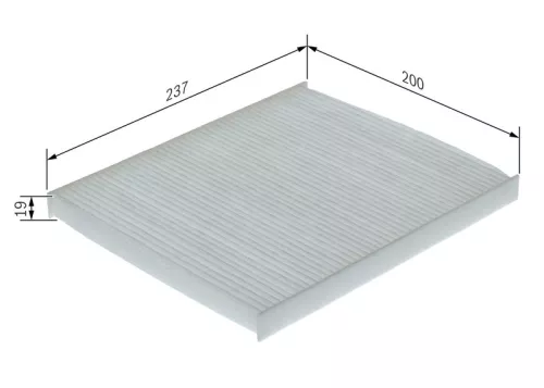 BOSCH BOSCH 1 987 435 151 Bosch Cabin Pollen Filter Fits Jeep Gladiator Wrangler 