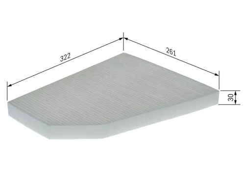 BOSCH BOSCH 1 987 435 152 Bosch Interior Cabin Pollen Filter Fits Tesla Model X 