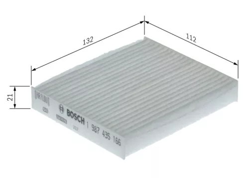BOSCH BOSCH 1 987 435 166 Bosch Rear Cabin Pollen Filter Fits Renault Espace 