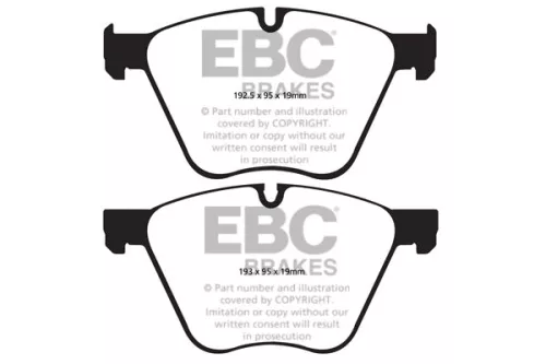 DPX2007 Ebc Ultimax Front Brake Pad Set Fits BMW 5 7 Series