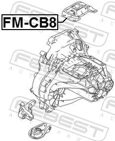 FEBEST FEBEST FM-CB8 Febest Front Left Engine Mount Fits Ford Volvo C-Max C30 C70 Focus Focus C-Max 