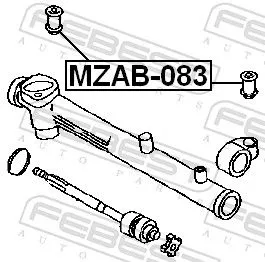 FEBEST FEBEST MZAB-083 Febest Mzab-083 Steering Rack Mounting Bush Fits Ford Mazda 