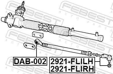FEBEST FEBEST 2921-FLIRH Febest Front Right Outer Tie Rod End Fits Land Rover Freelander Track Rod 