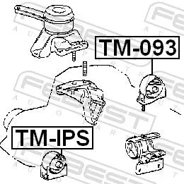 FEBEST FEBEST TM-093 Febest Rear Engine Mount Fits Toyota Caldina Carina Corona Gaia Nadia Picnic 