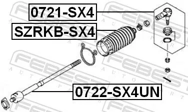 FEBEST FEBEST 0721-SX4 Febest Front Outer Tie Rod End Fits Fiat Suzuki Apv Carry Forenza Grand Vitara 