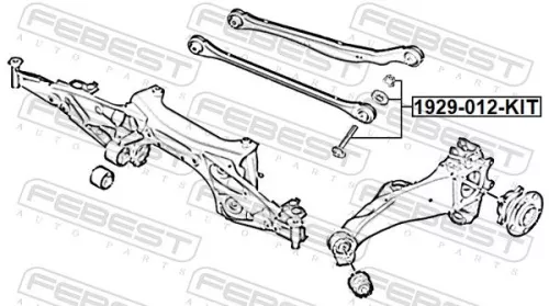 FEBEST FEBEST 1929-013-KIT Febest Control Arm Bolt Kit Fits Bmw Mini 1 2 Clubman Countryman X1 X2 