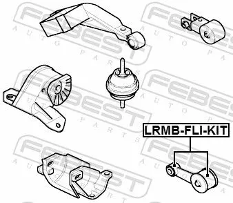 FEBEST FEBEST LRMB-FLI-KIT Febest Front Left Engine Mount Fits Land Rover Freelander Support Rod 