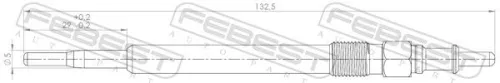 FEBEST FEBEST 16642-007 Febest 16642-007 Glow Plug Fits Mercedes C-Class CLS E-Class 