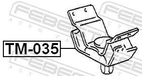 FEBEST FEBEST TM-035 Febest Rear Engine Mount Fits Lexus Toyota 4 Runner Fj Cruiser Gx Land Cruiser 