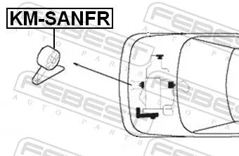 FEBEST FEBEST KM-SANFR Febest Front Engine Mount Fits Hyundai Kia Joice Santamo Support Rod 