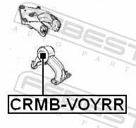 FEBEST FEBEST CRMB-VOYRR Febest Rear Engine Mount Fits Chrysler Grand Voyager Support Rod 