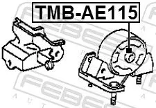 FEBEST FEBEST TMB-AE115 Febest Rear Engine Mount Fits Toyota Corolla Sprinter Support Rod 