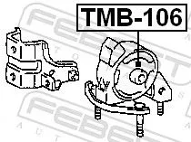 FEBEST FEBEST TMB-106 Febest Rear Engine Mount Fits Toyota Corolla Sprinter Cielo Support Rod 