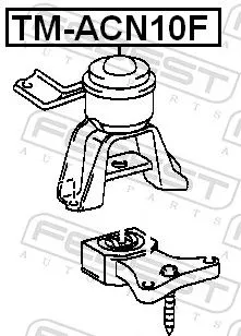 FEBEST FEBEST TM-ACN10F Febest Front Right Engine Mount Fits Toyota Gaia Support Rod 