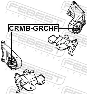 FEBEST FEBEST CRMB-GRCHF Febest Front Engine Mount Fits Jeep Cherokee Grand Cherokee Support Rod 