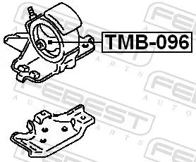 FEBEST FEBEST TMB-096 Febest Front Left Engine Mount Fits Toyota Corolla Corona Sprinter Support Rod 
