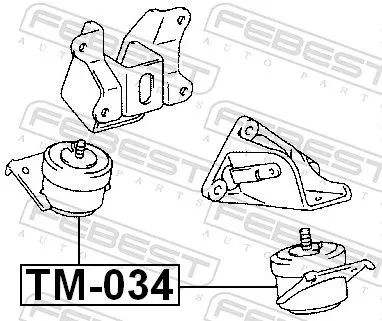 FEBEST FEBEST TM-034 Febest Front Engine Mount Fits Lexus Toyota 4 Runner Fj Cruiser Gx Land Cruiser 