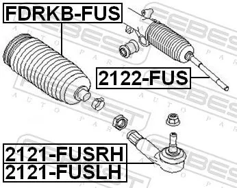 FEBEST FEBEST 2121-FUSLH Febest Front Left Outer Tie Rod End Fits Ford Mazda 2 Fiesta Track Rod Steering 