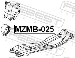 FEBEST FEBEST MZMB-025 Febest Front Engine Mount Fits Mazda 323 C 323 F 323 S Support Rod 