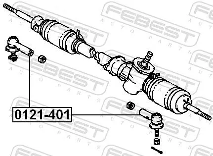 FEBEST FEBEST 0121-401 Febest Front Outer Tie Rod End Fits Toyota Bb Caldina Camry Carina Carina Ed 