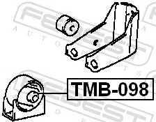 FEBEST FEBEST TMB-098 Febest Front Engine Mount Fits Toyota Caldina Carina Carina E Corona Support Rod 