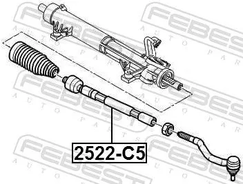FEBEST FEBEST 2522-C5 Febest Front Inner Tie Rod Fits Citroen C5 Track Rod 