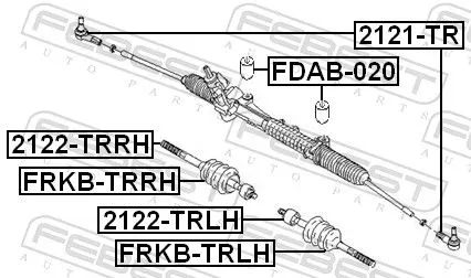 FEBEST FEBEST 2121-TR Febest Front Outer Tie Rod End Fits Ford Tourneo Connect Tourneo Connect / Grand 