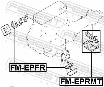 FEBEST FEBEST FM-EPRMT Febest Rear Engine Mount Fits Mazda Bt-50 Support Rod 