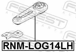 FEBEST FEBEST RNM-LOG14LH Febest Front Left Engine Mount Fits Dacia Renault Clio Dokker Kangoo Kangoo 