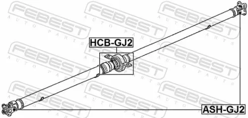 FEBEST FEBEST ASH-GJ2 Febest Propshaft Joint Coupling Fits Honda Mazda Airwave City Cr-V Cx-5 Jazz 