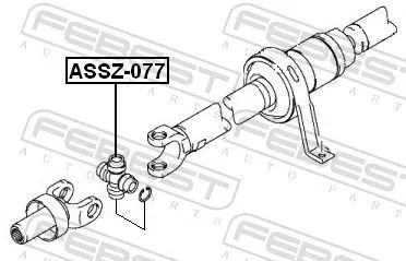 FEBEST FEBEST ASSZ-077 Febest Propshaft Joint Coupling Fits Maruti Suzuki Santana 300 350 Apv Carry 