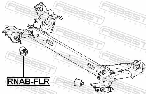 FEBEST FEBEST RNAB-FLR Febest Front Rear Axle Beam Bush Fits Renault Fluence Megane 