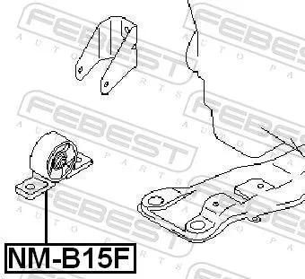 FEBEST FEBEST NM-B15F Febest Front Engine Mount Fits Nissan Ad Van Almera Almera Classic Bluebird 