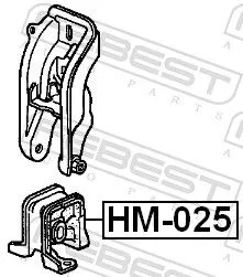 FEBEST FEBEST HM-025 Febest Front Engine Mount Fits Acura Honda Accord Cl Support Rod 
