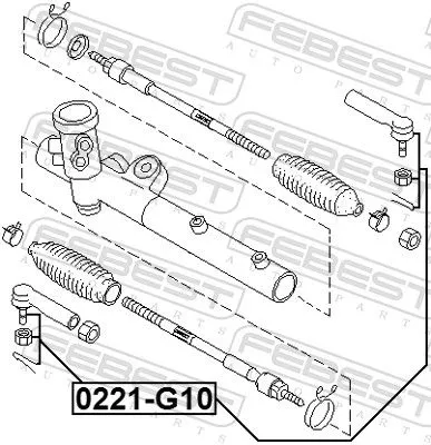 FEBEST FEBEST 0221-G10 Febest Front Outer Tie Rod End Fits Nissan Bluebird Sylphy Track Rod Steering 
