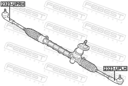 FEBEST FEBEST 2323-UPLH Febest Front Left Outer Tie Rod End Fits Audi Seat Skoda Vw A1 Citigo E-Citigo 