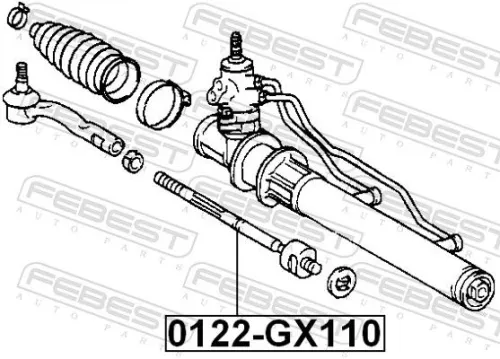 FEBEST FEBEST 0122-GX110 Febest Front Inner Tie Rod Fits Lexus Toyota Altezza Gita Brevis Track Rod 