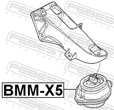 FEBEST FEBEST BMM-X5 Febest Front Engine Mount Fits Bmw X5 Support Rod 