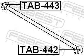 FEBEST FEBEST TAB-443 Febest Front Rear Suspension Arm Bush Fits Cadillac Maruti Maruti Suzuki  