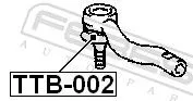 FEBEST FEBEST TTB-002 Febest Front Left Or Right Tie Rod End Repair Kit Fits Toyota 4 Runner Dyna Dyna 