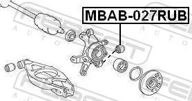 FEBEST FEBEST MBAB-027RUB Febest Rear Lower Suspension Arm Bush Fits Mercedes 124 190 C-Class Clc-Class  