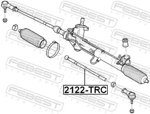 FEBEST FEBEST 2122-TRC Febest Front Inner Tie Rod Fits Ford Usa Focus Tourneo Connect Track Rod 
