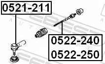 FEBEST FEBEST 0521-211 Febest Front Outer Tie Rod End Fits Mazda 323 F 323 S 626 Mpv Mx-6 Xedos 6 Track 