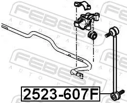 FEBEST FEBEST 2523-607F Febest Front Anti Roll Bar Drop Link Fits Citroen Peugeot 406 607 C5 Xantia 