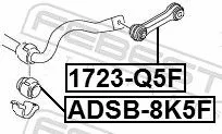 FEBEST FEBEST 1723-Q5F Febest Front Anti Roll Bar Drop Link Fits Audi Porsche Vw A4 Allroad A4L A5 A6 